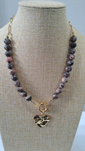 Collar Corazón Martillado (50cm)