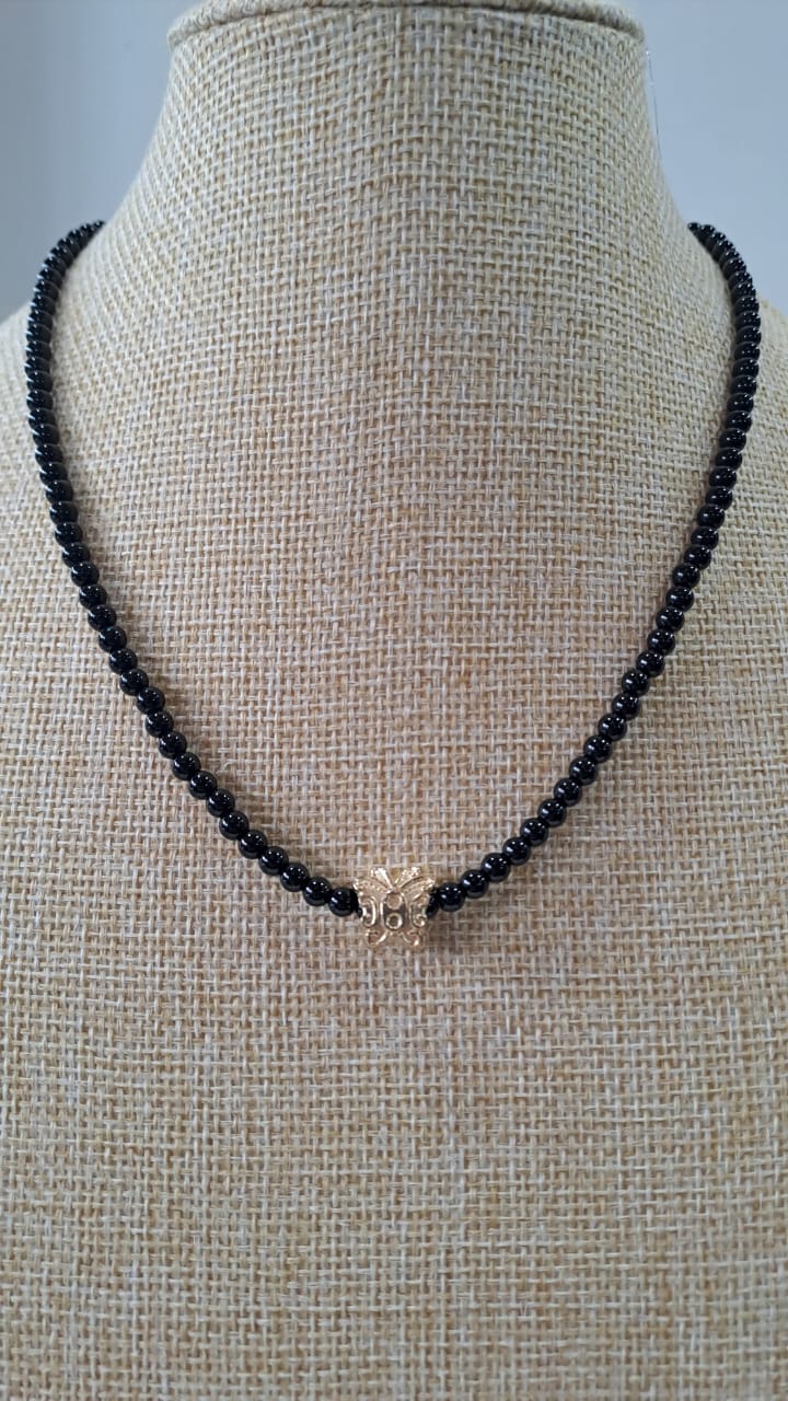 Collar onix mariposa (42cm)