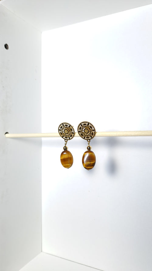 Aros ojo de tigre